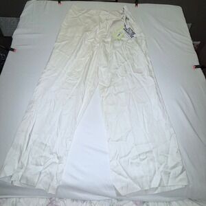 Future Collective Pants Women XXL Cream NEW Jenee Naylor Wide Leg Lyocell Wrap